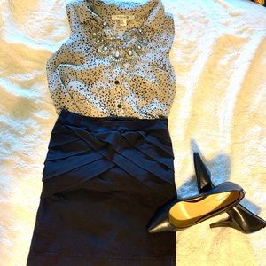 🎄Classic black mini skirt